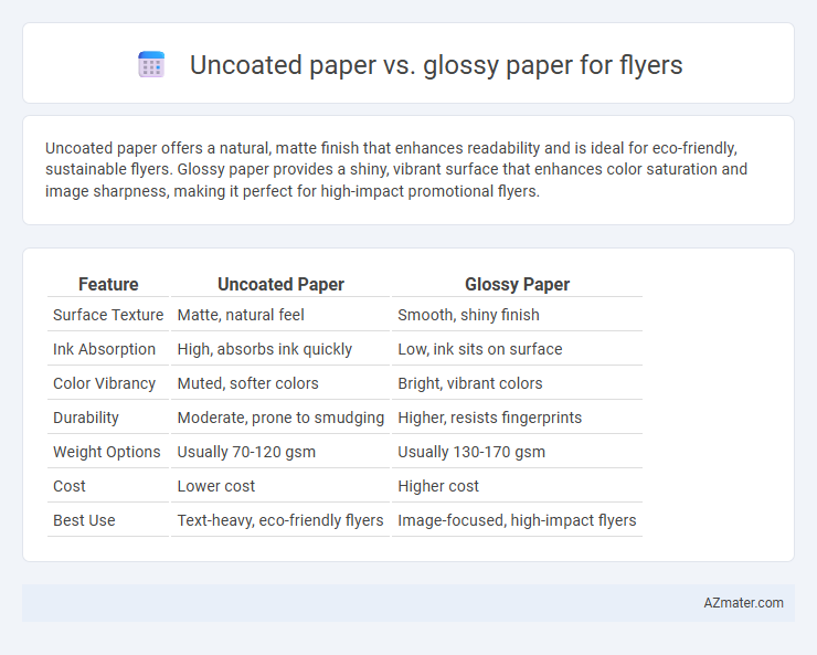 Uncoated paper vs. glossy paper for flyers - What is The Difference?