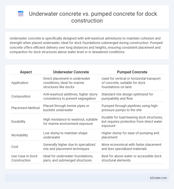 Underwater concrete vs. pumped concrete for dock construction - What is The Difference?