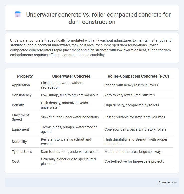 Underwater concrete vs. roller-compacted concrete for dam construction - What is The Difference?