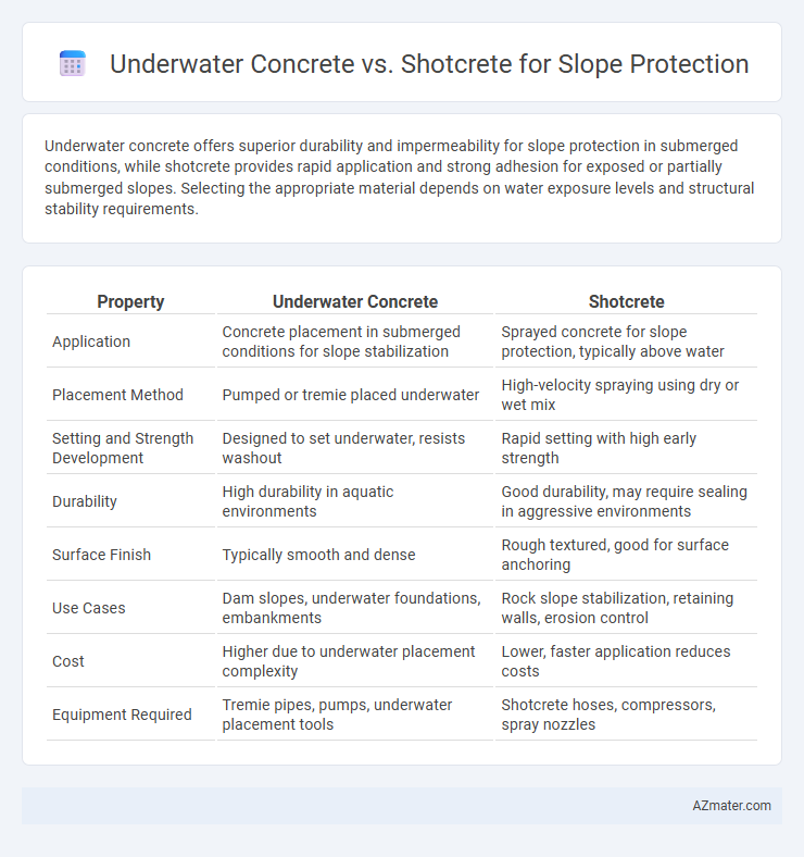 Underwater Concrete vs. Shotcrete for Slope Protection - What is The Difference?