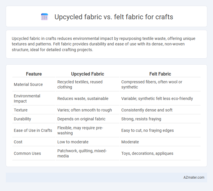 Upcycled fabric vs. felt fabric for crafts - What is The Difference?