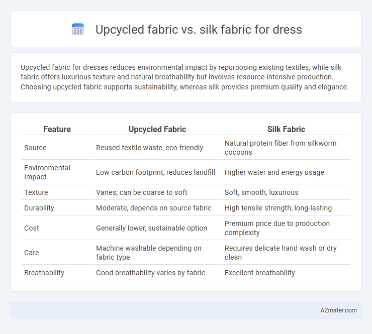 Upcycled fabric vs. silk fabric for dress - What is The Difference?