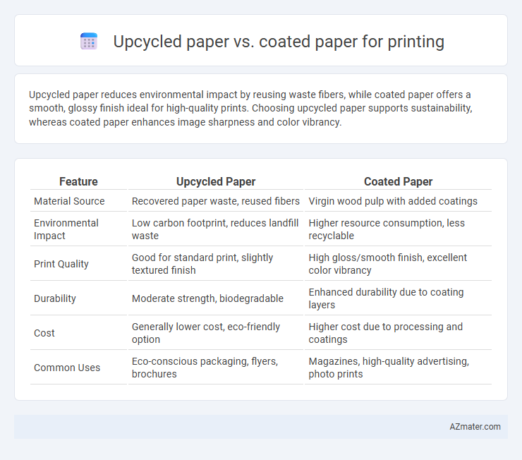 Upcycled paper vs. coated paper for printing - What is The Difference?