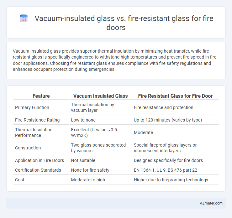 Vacuum-insulated glass vs. fire-resistant glass for fire doors - What is The Difference?