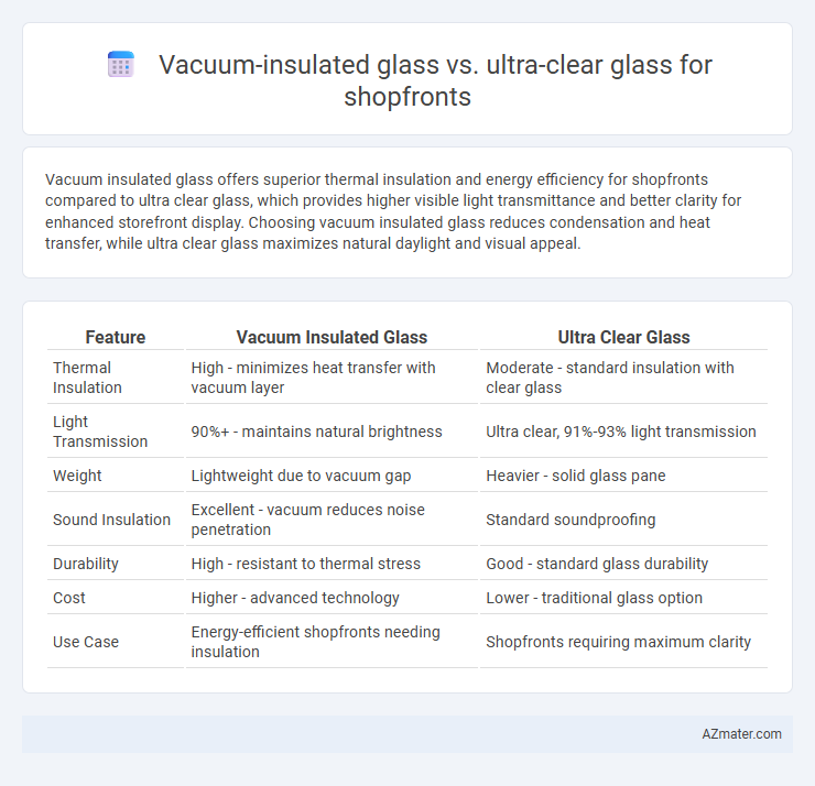 Vacuum-insulated glass vs. ultra-clear glass for shopfronts - What is The Difference?