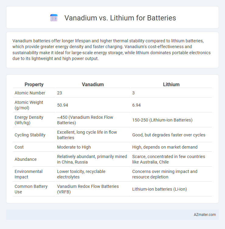 Vanadium vs. Lithium for Batteries - What is The Difference?