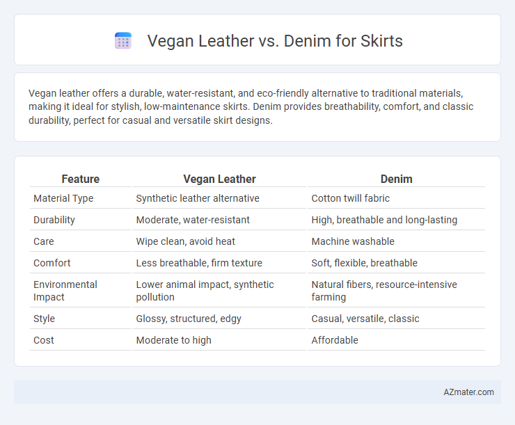 Vegan Leather vs. Denim for Skirts - What is The Difference?