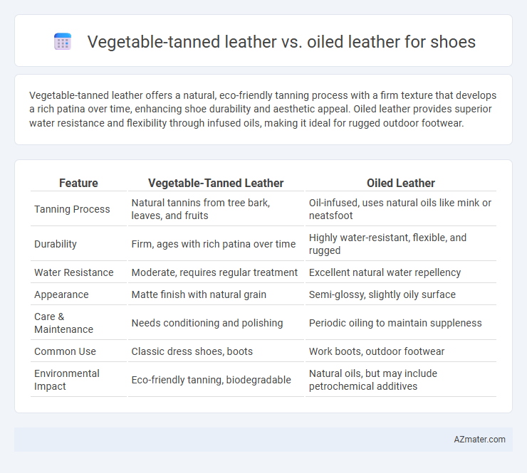 Vegetable-tanned leather vs. oiled leather for shoes - What is The Difference?