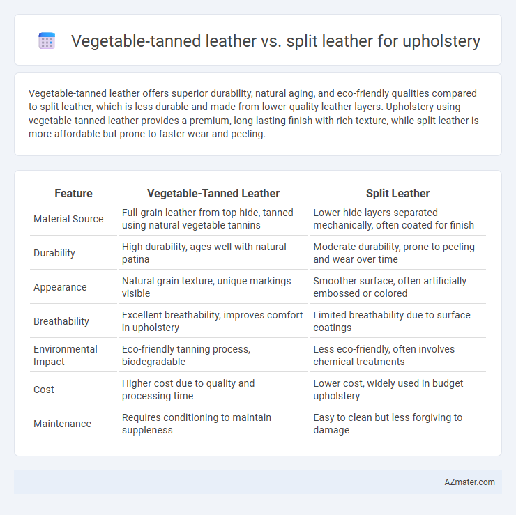 Vegetable-tanned leather vs. split leather for upholstery - What is The Difference?