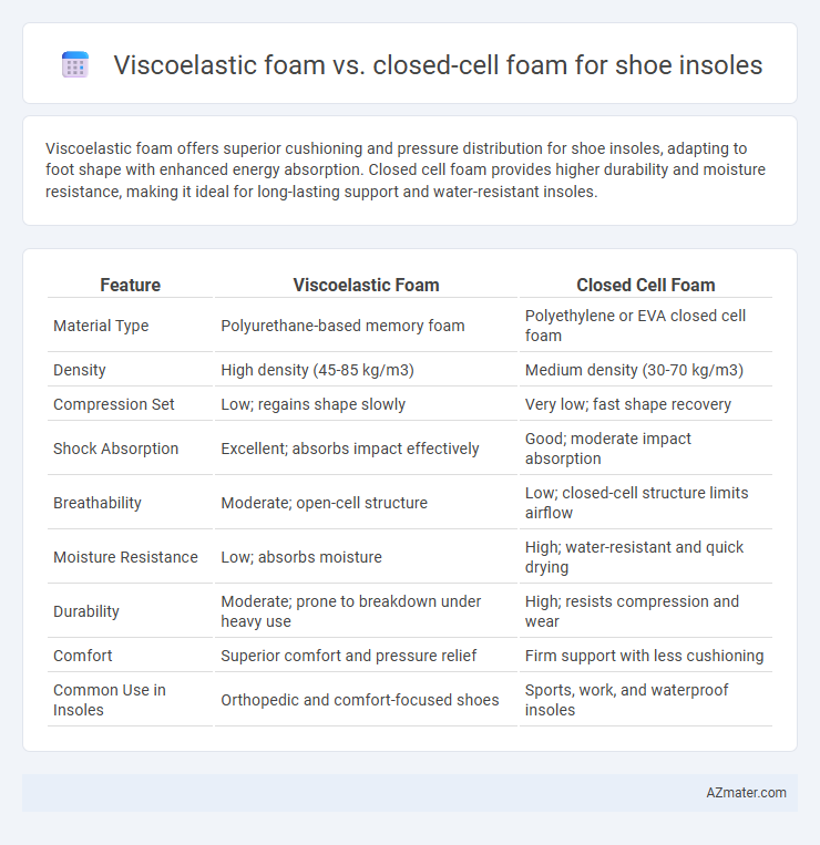 Viscoelastic foam vs. closed-cell foam for shoe insoles - What is The Difference?