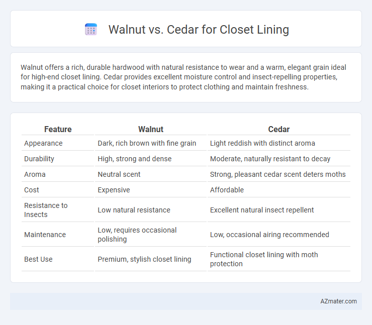 Walnut vs. Cedar for Closet Lining - What is The Difference?