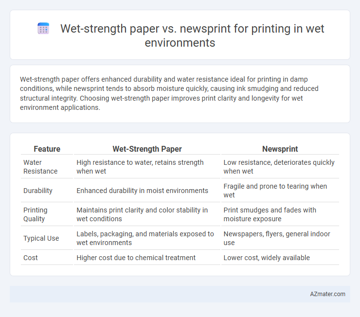 Wet-strength paper vs. newsprint for printing in wet environments - What is The Difference?