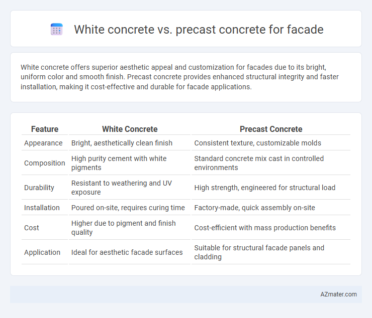White concrete vs. precast concrete for facade - What is The Difference?