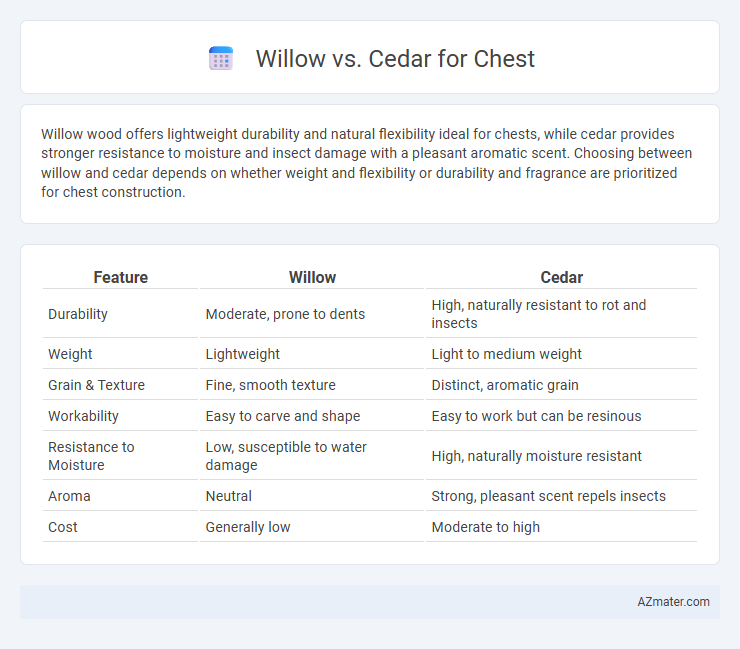 Willow vs. Cedar for Chest - What is The Difference?