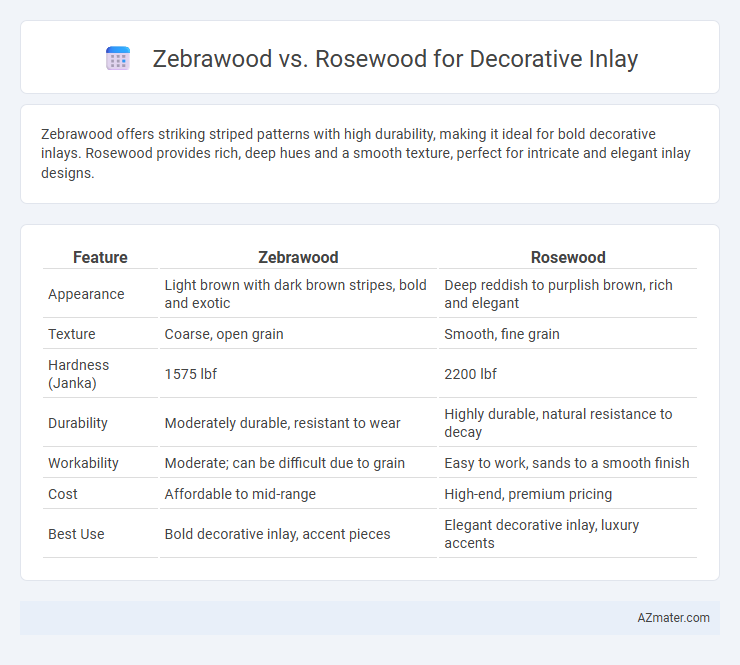 Zebrawood vs. Rosewood for Decorative Inlay - What is The Difference?