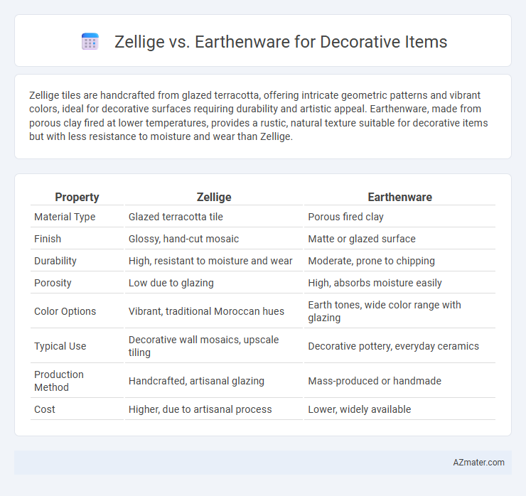 Zellige vs. Earthenware for Decorative Items - What is The Difference?