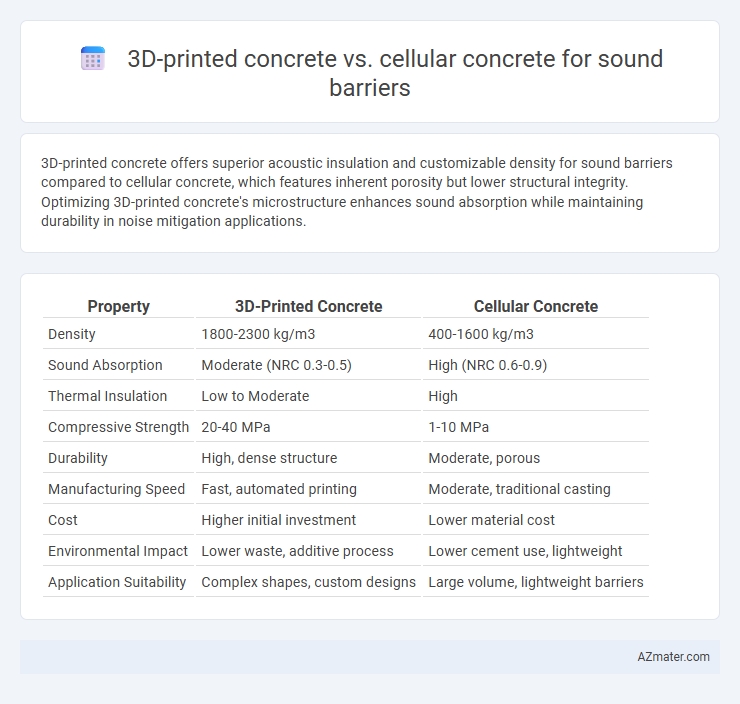 3D-printed concrete vs. cellular concrete for sound barriers - What is The Difference?