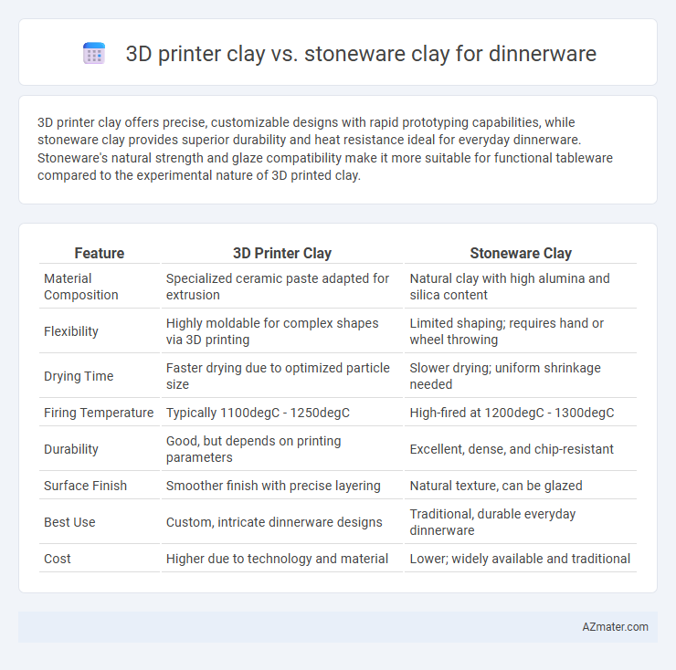 3D printer clay vs. stoneware clay for dinnerware - What is The Difference?