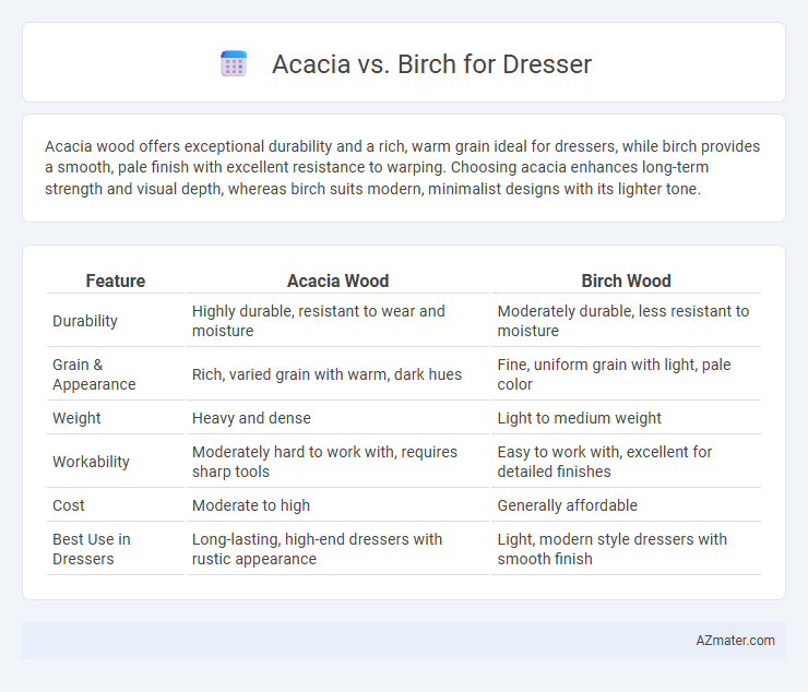 Acacia vs. Birch for Dresser - What is The Difference?