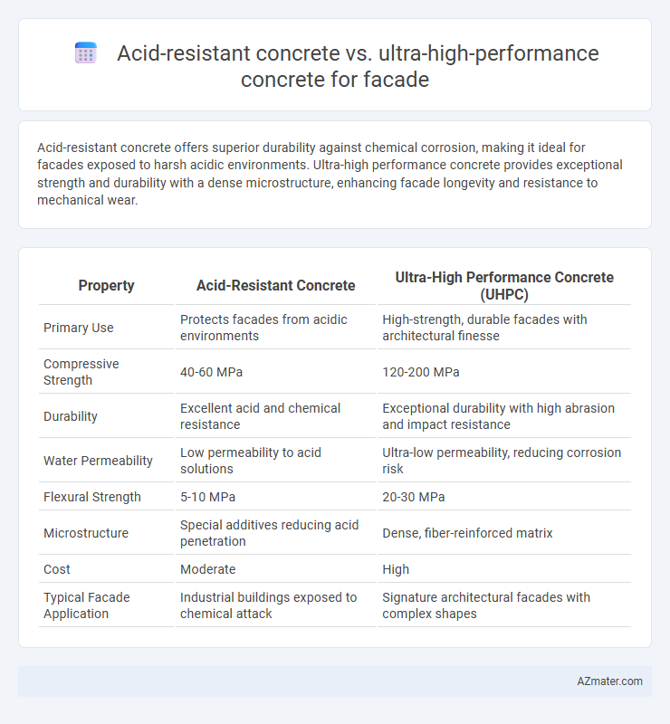 Acid-resistant concrete vs. ultra-high-performance concrete for facade - What is The Difference?