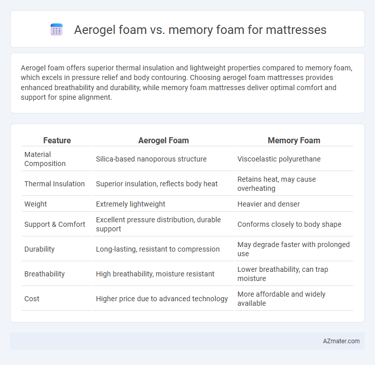 Aerogel foam vs. memory foam for mattresses - What is The Difference?