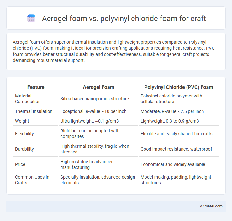Aerogel foam vs. polyvinyl chloride foam for craft - What is The Difference?