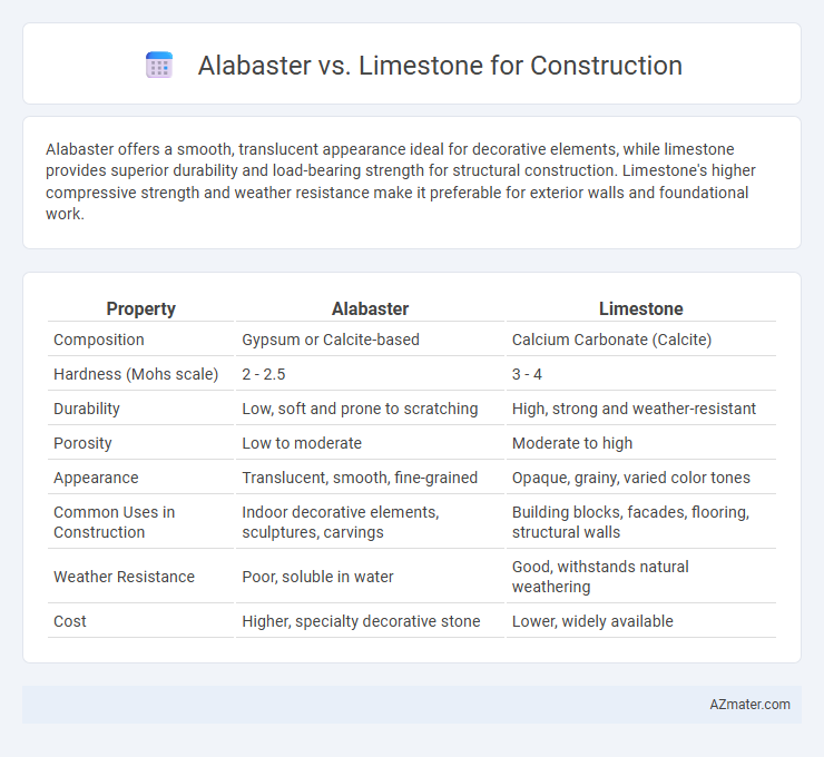 Alabaster vs. Limestone for Construction - What is The Difference?