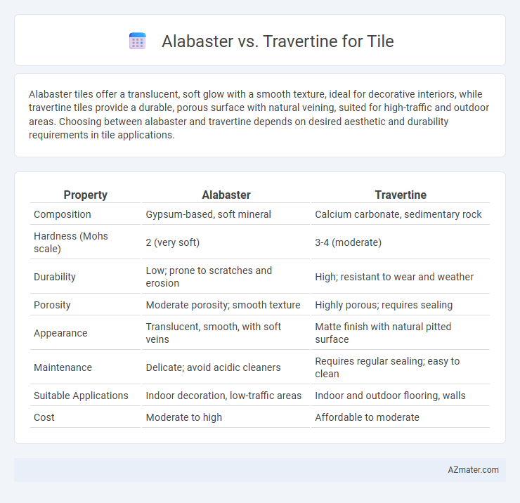 Alabaster vs. Travertine for Tile - What is The Difference?