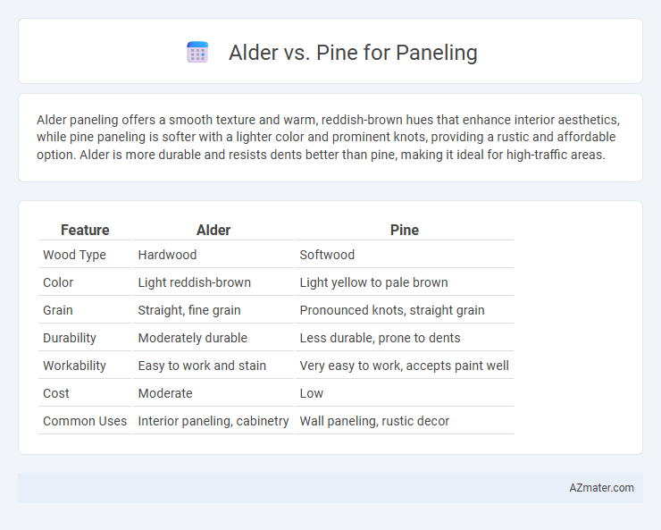 Alder vs. Pine for Paneling - What is The Difference?