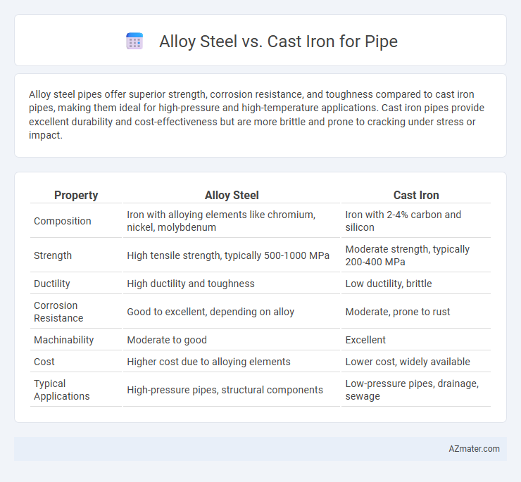 Alloy Steel vs. Cast Iron for Pipe - What is The Difference?