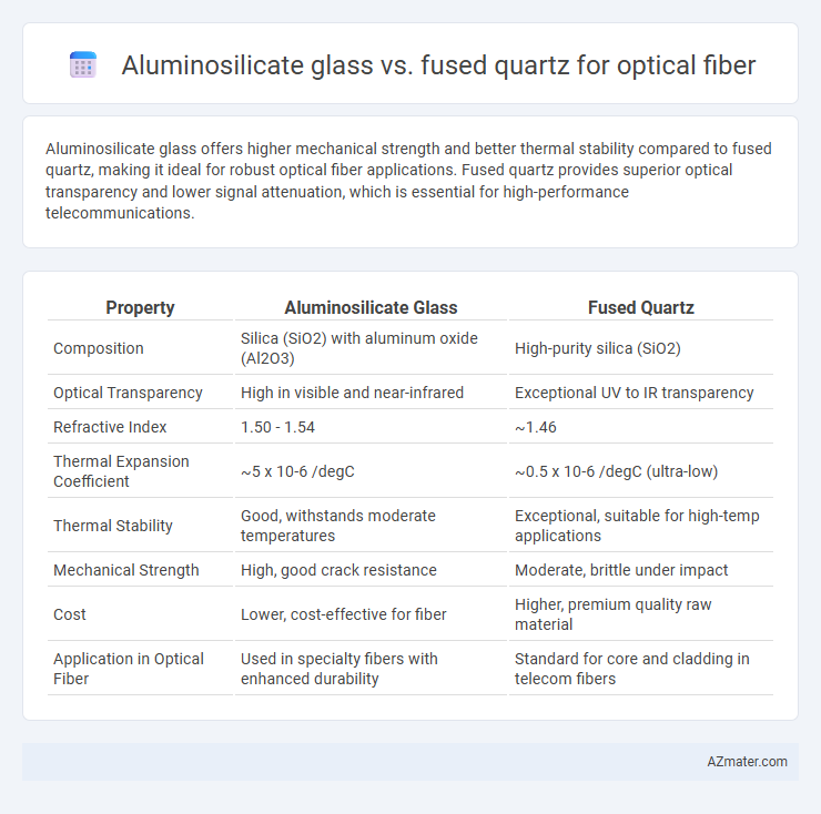 Aluminosilicate glass vs. fused quartz for optical fiber - What is The Difference?