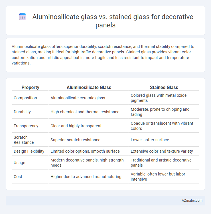 Aluminosilicate glass vs. stained glass for decorative panels - What is The Difference?
