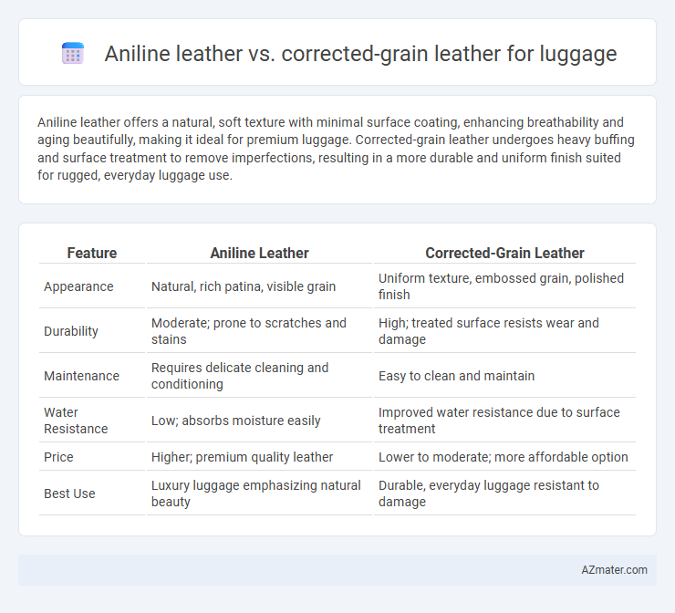 Aniline leather vs. corrected-grain leather for luggage - What is The Difference?