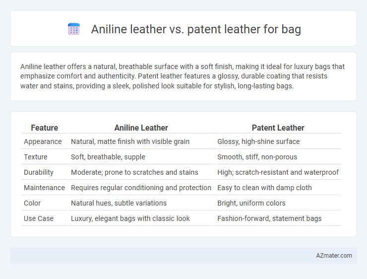 Aniline leather vs. patent leather for bag - What is The Difference?