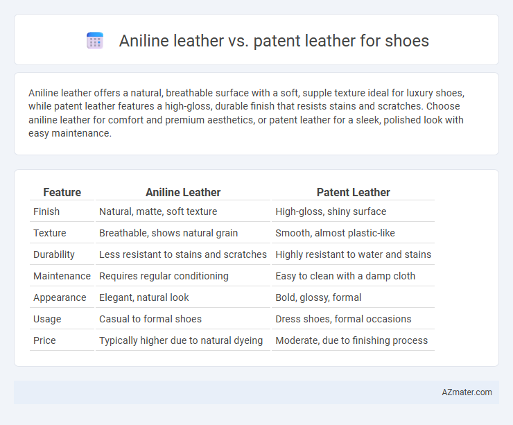 Aniline leather vs. patent leather for shoes - What is The Difference?