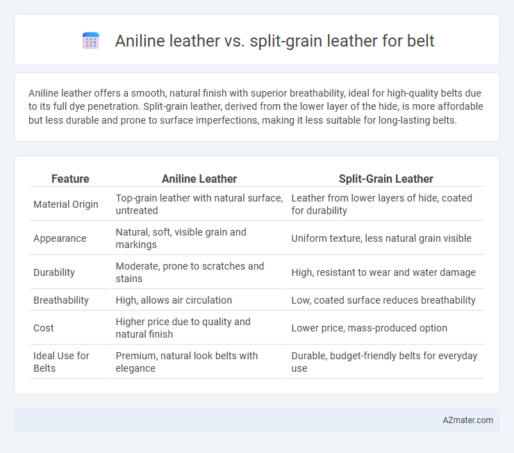 Aniline leather vs. split-grain leather for belt - What is The Difference?