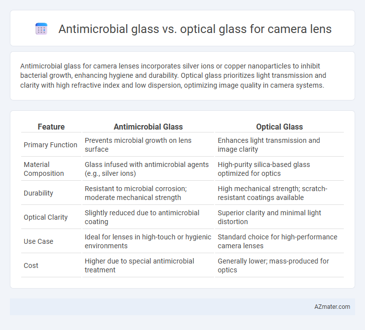 Antimicrobial glass vs. optical glass for camera lens - What is The Difference?