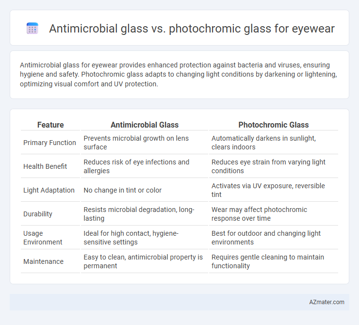 Antimicrobial glass vs. photochromic glass for eyewear - What is The Difference?