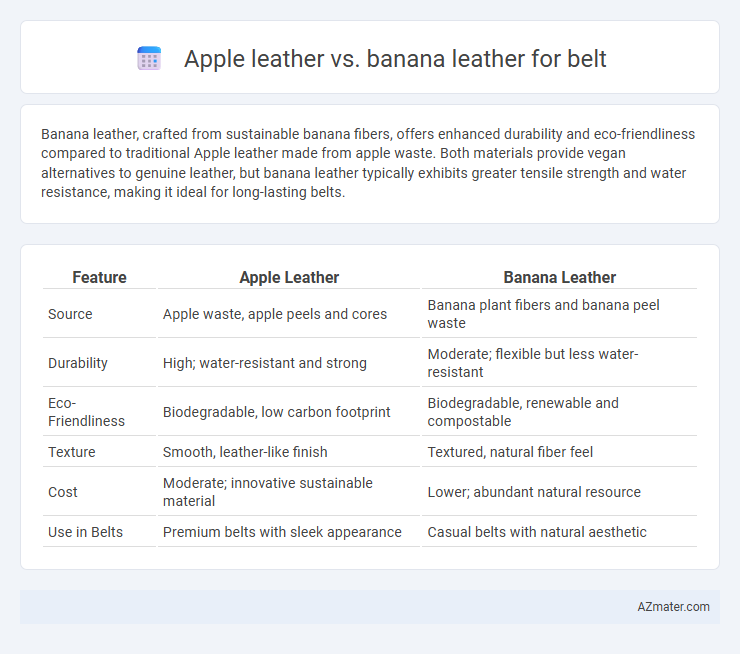 Apple leather vs. banana leather for belt - What is The Difference?