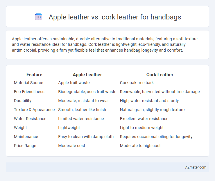 Apple leather vs. cork leather for handbags - What is The Difference?