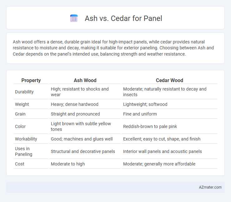 Ash vs. Cedar for Panel - What is The Difference?