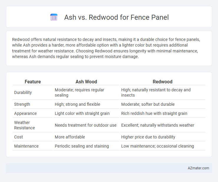 Ash vs. Redwood for Fence Panel - What is The Difference?