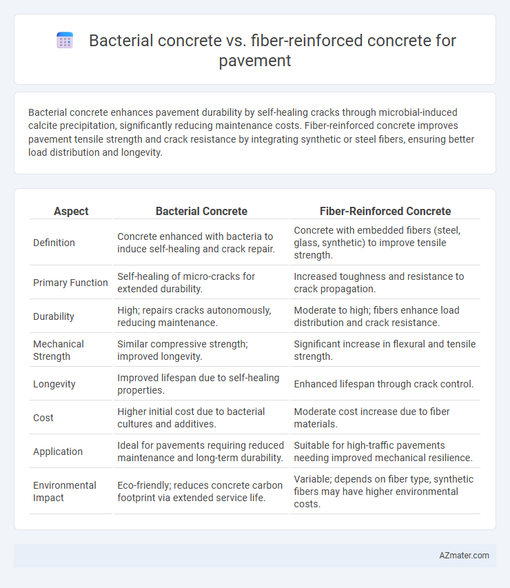 Bacterial concrete vs. fiber-reinforced concrete for pavement - What is The Difference?