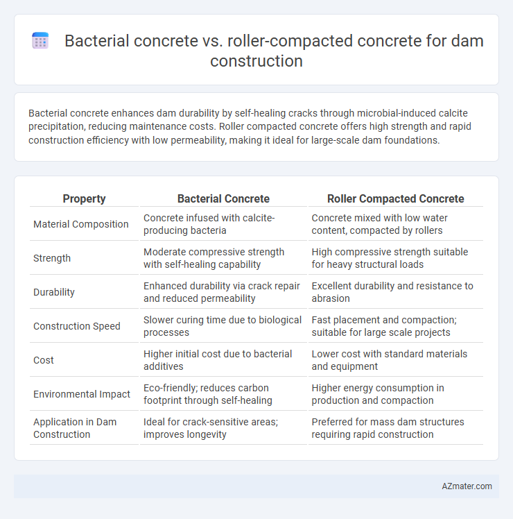 Bacterial concrete vs. roller-compacted concrete for dam construction - What is The Difference?