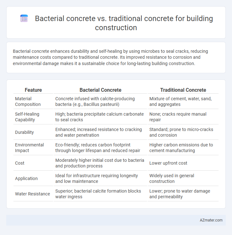 Bacterial concrete vs. traditional concrete for building construction - What is The Difference?