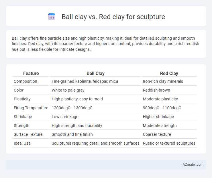 Ball clay vs. Red clay for sculpture - What is The Difference?