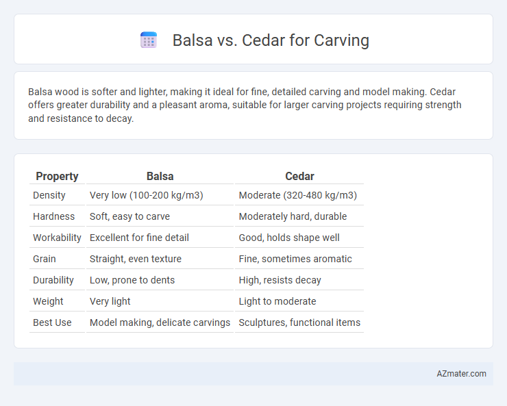 Balsa vs. Cedar for Carving - What is The Difference?