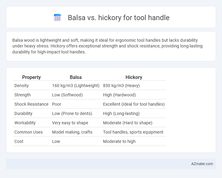 Balsa vs. hickory for tool handle - What is The Difference?