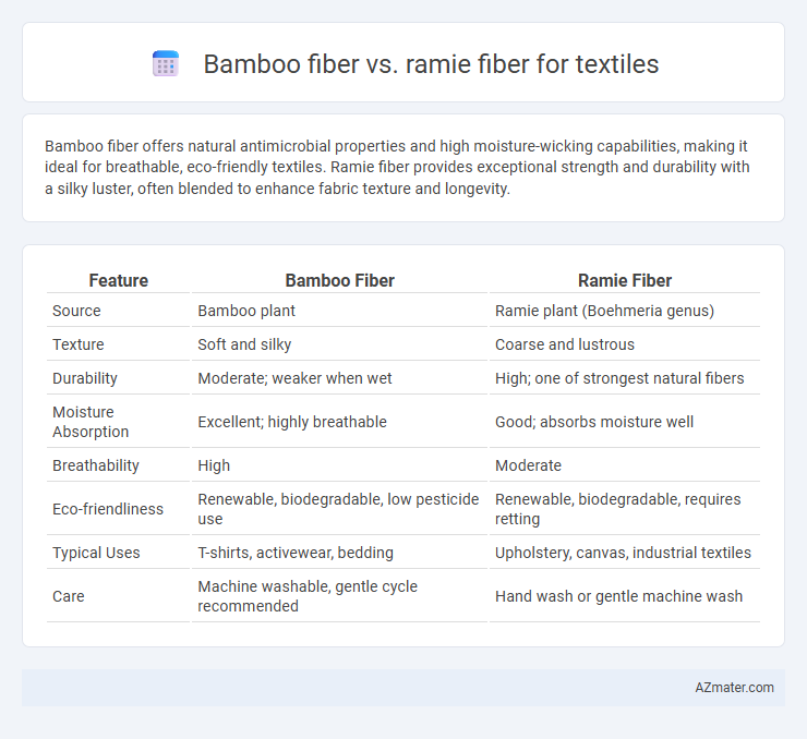 Bamboo fiber vs. ramie fiber for textiles - What is The Difference?