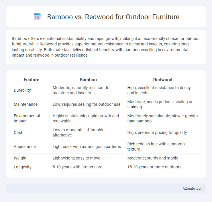 Bamboo vs. Redwood for Outdoor Furniture - What is The Difference?